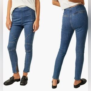 Free People We The Free Bella Motto Mid Rise Skinny Jeans